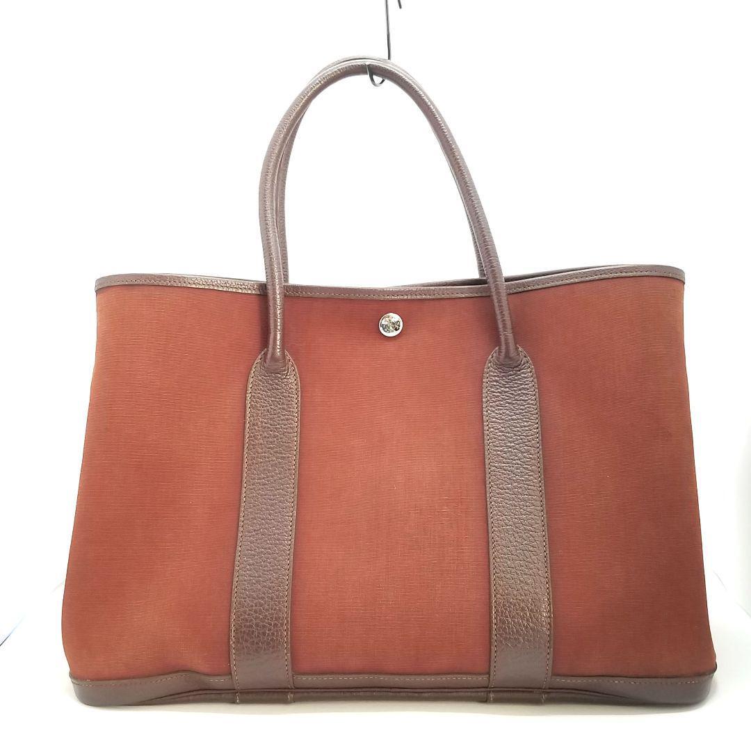 送料無料 HERMES エルメス トートバッグ ガーデンパーティPM トワル  