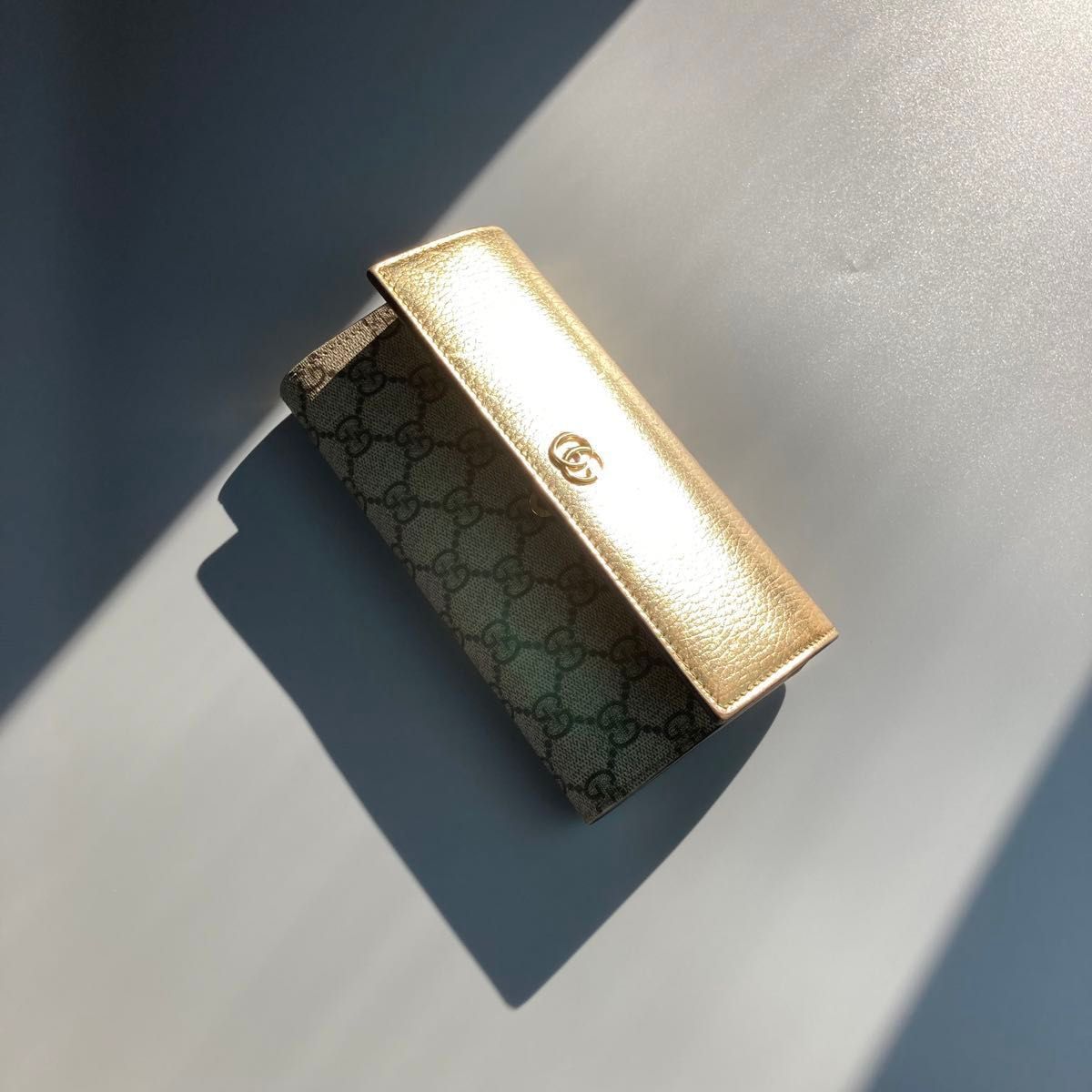 限定品 GUCCI グッチ 長財布 レザー GG マーモント ゴールド 限定品 GUCCI グッチ 長財布 レザー GG マーモント ゴールド