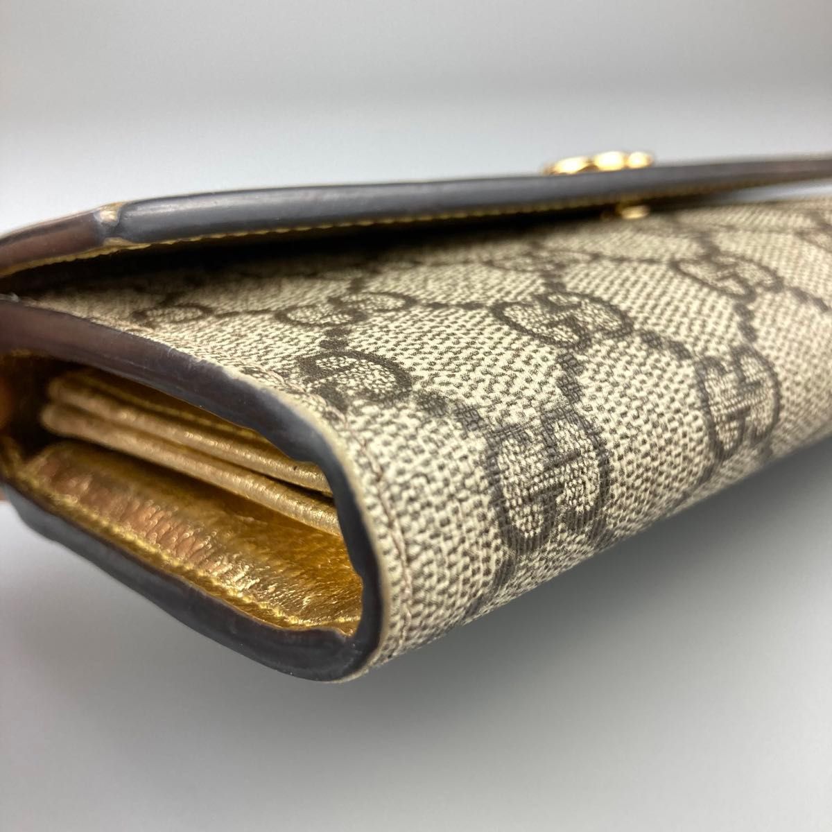 限定品 GUCCI グッチ 長財布 レザー GG マーモント ゴールド 限定品 GUCCI グッチ 長財布 レザー GG マーモント ゴールド
