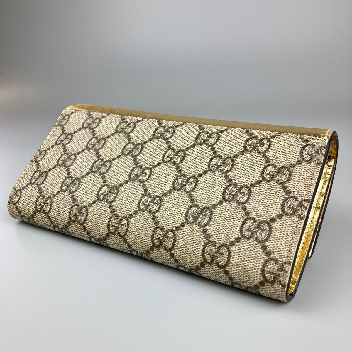 限定品 GUCCI グッチ 長財布 レザー GG マーモント ゴールド 限定品 GUCCI グッチ 長財布 レザー GG マーモント ゴールド