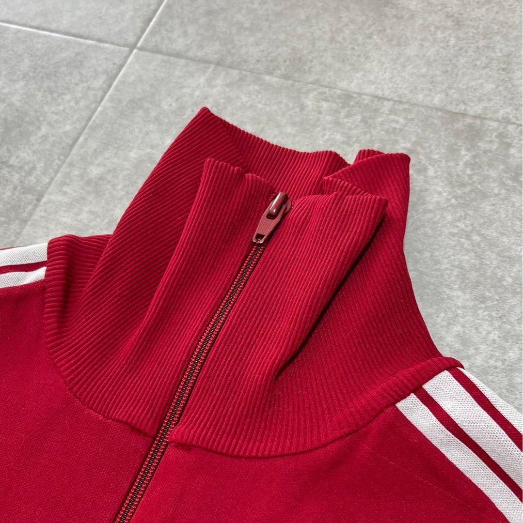 希少 70s アディダス adidas トラックジャケット 赤 ジャージ 4 希少 70s アディダス adidas トラックジャケット 赤 ジャージ 4