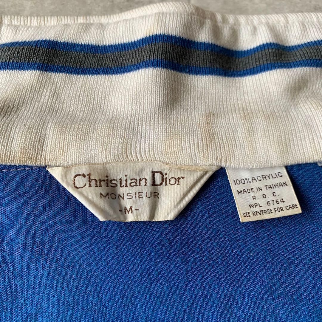 超希少 80s Christian Dior トラックジャケット ジャージ 青 超希少 80s Christian Dior トラックジャケット ジャージ 青