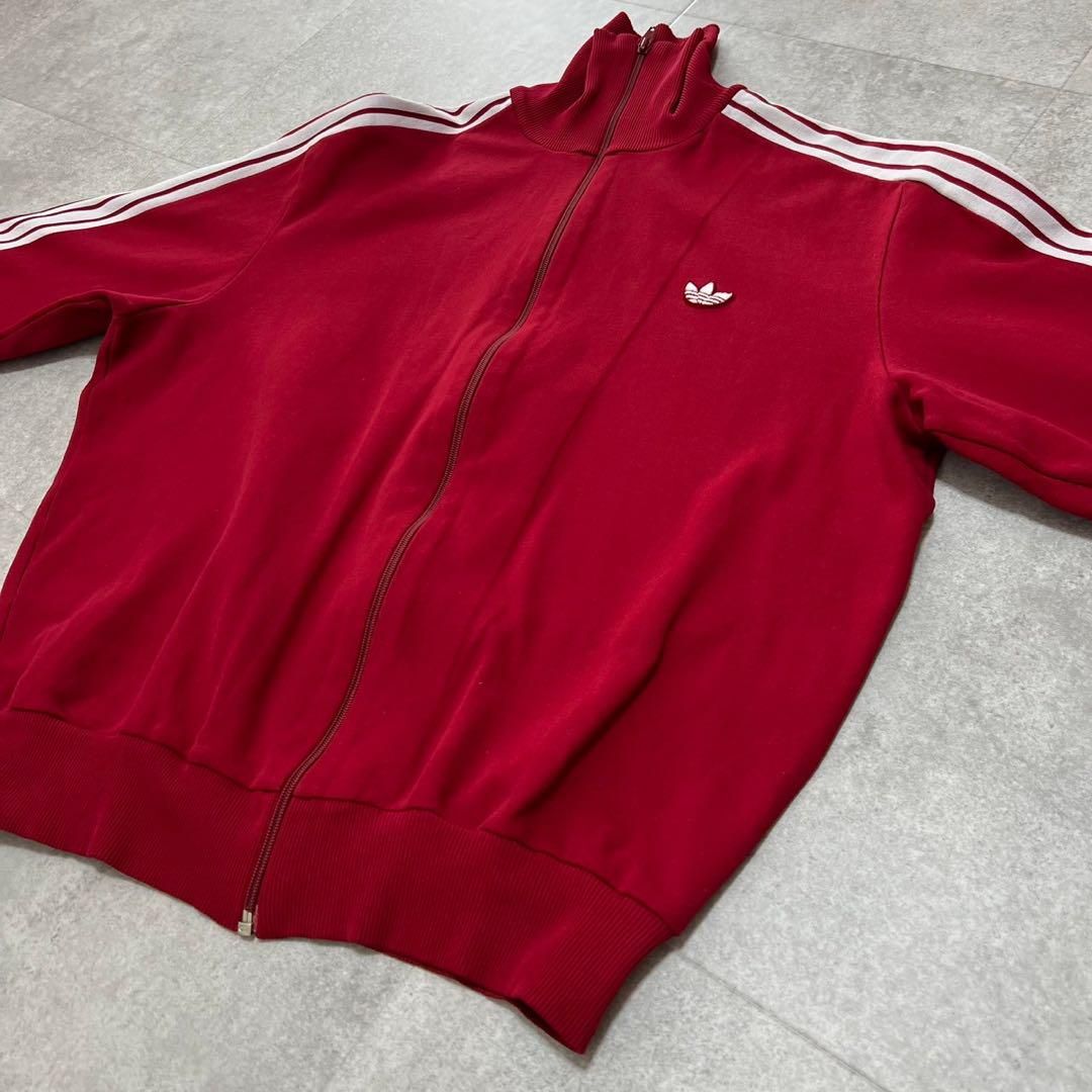 希少 70s アディダス adidas トラックジャケット 赤 ジャージ 4 希少 70s アディダス adidas トラックジャケット 赤 ジャージ 4