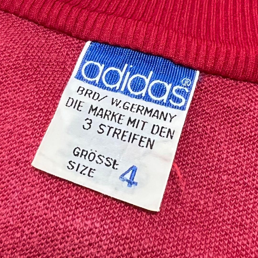希少 70s アディダス adidas トラックジャケット 赤 ジャージ 4 希少 70s アディダス adidas トラックジャケット 赤 ジャージ 4