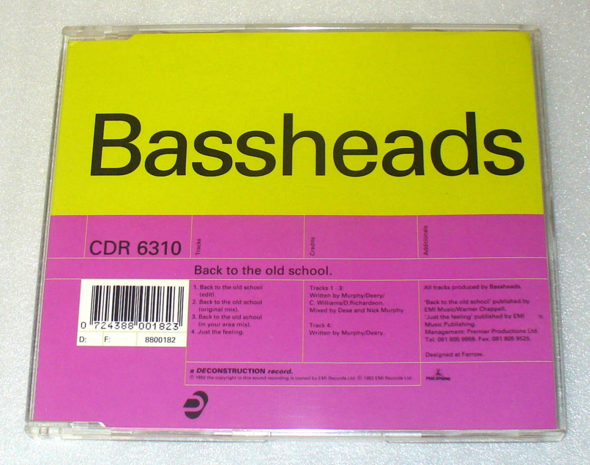 C1■Uk盤 Bassheads Back To The Old School_画像1