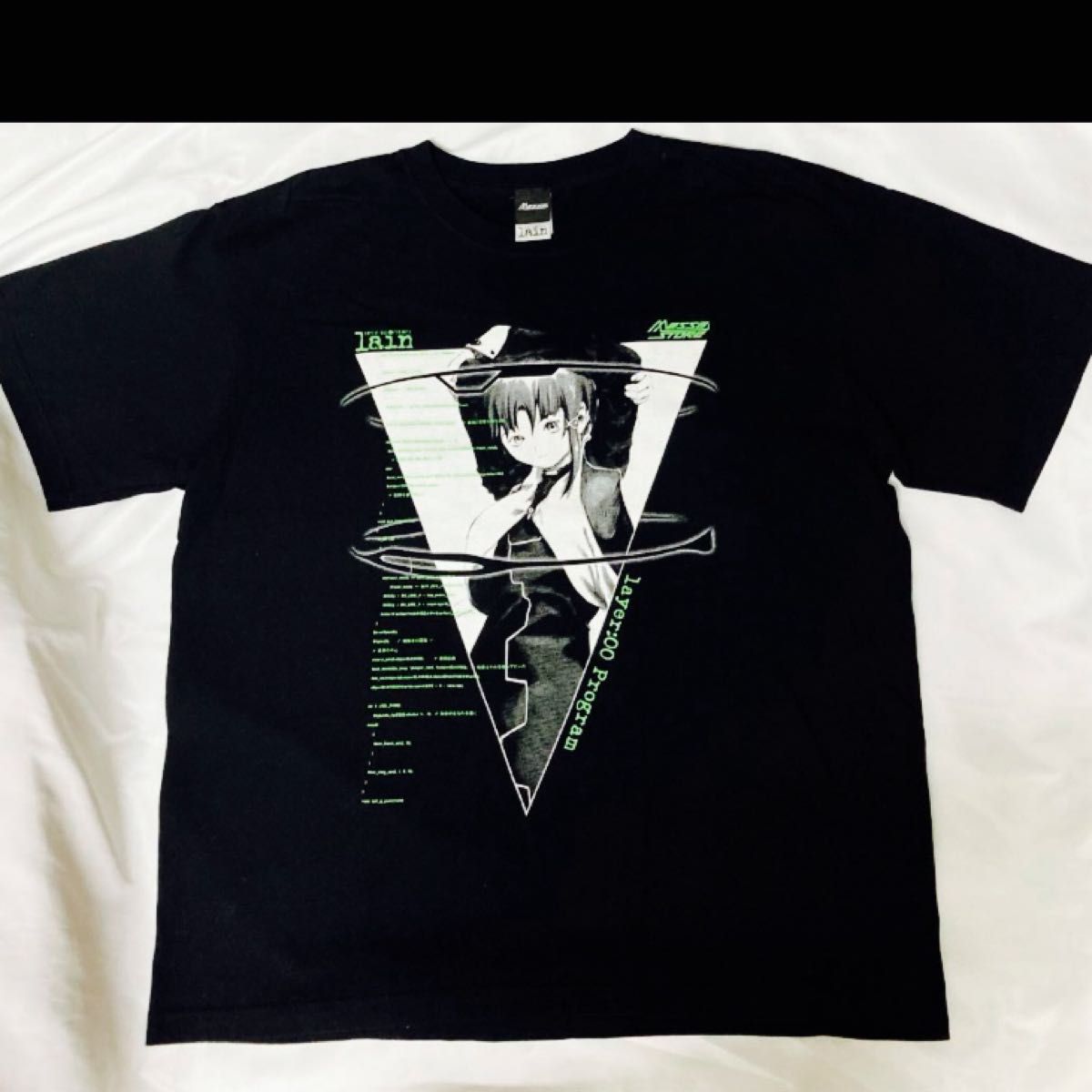 serial experiments lain Tシャツ 黒 XL 送料無料 レイン serial experiments lain Tシャツ 黒 XL 送料無料 レイン