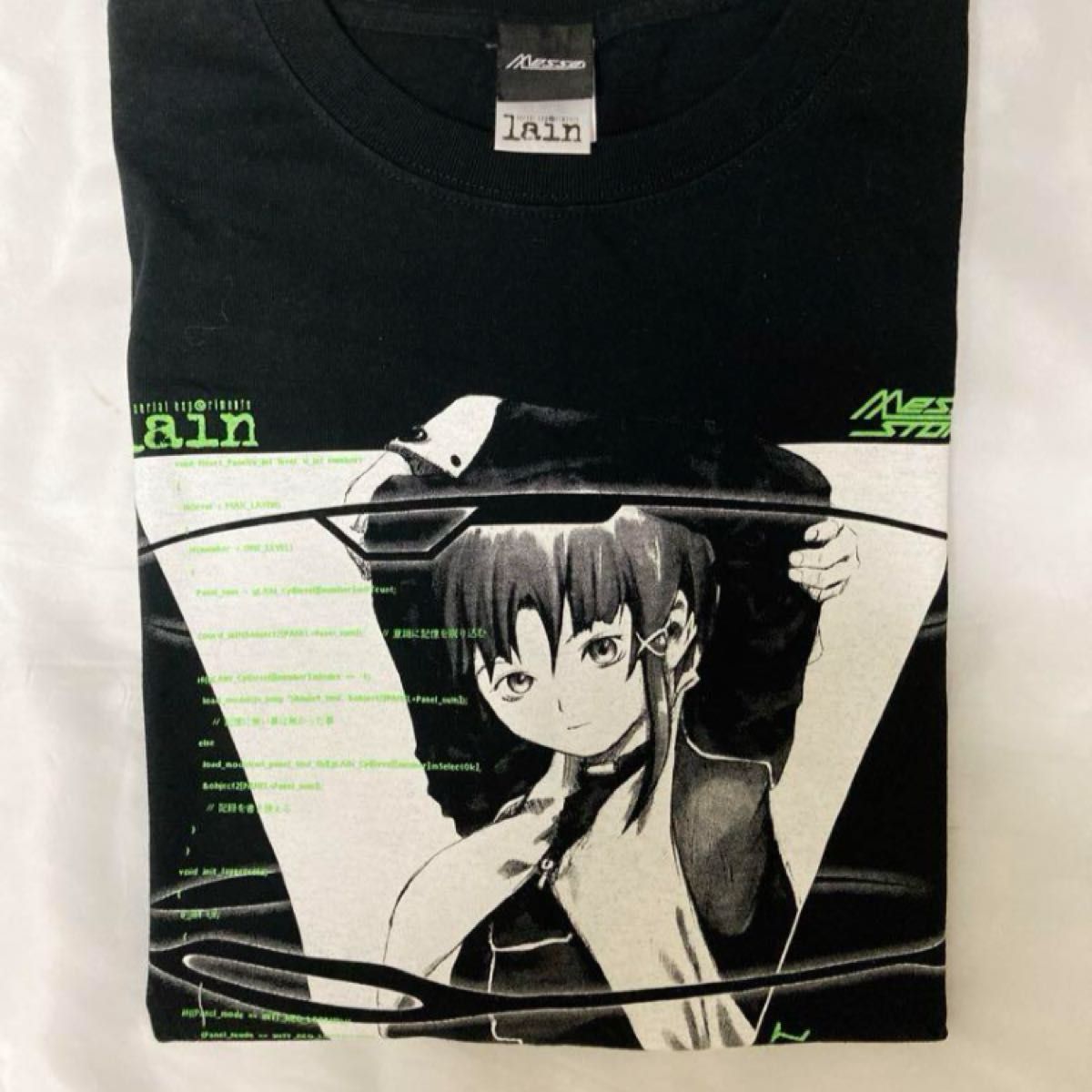 serial experiments lain Tシャツ 黒 XL 送料無料 レイン serial experiments lain Tシャツ 黒 XL 送料無料 レイン