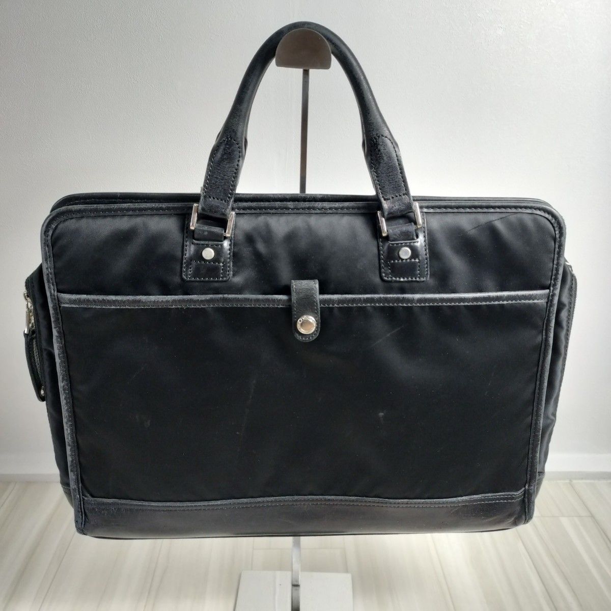 Masterpiece 2way レザー ナイロン ビジネスバッグ A4収納 Masterpiece 2way レザー ナイロン ビジネスバッグ A4収納