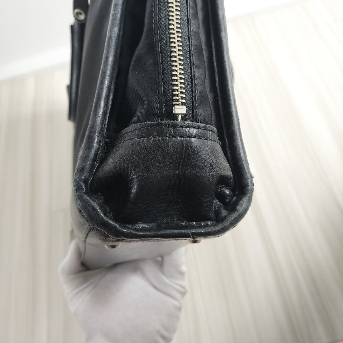 Masterpiece 2way レザー ナイロン ビジネスバッグ A4収納 Masterpiece 2way レザー ナイロン ビジネスバッグ A4収納