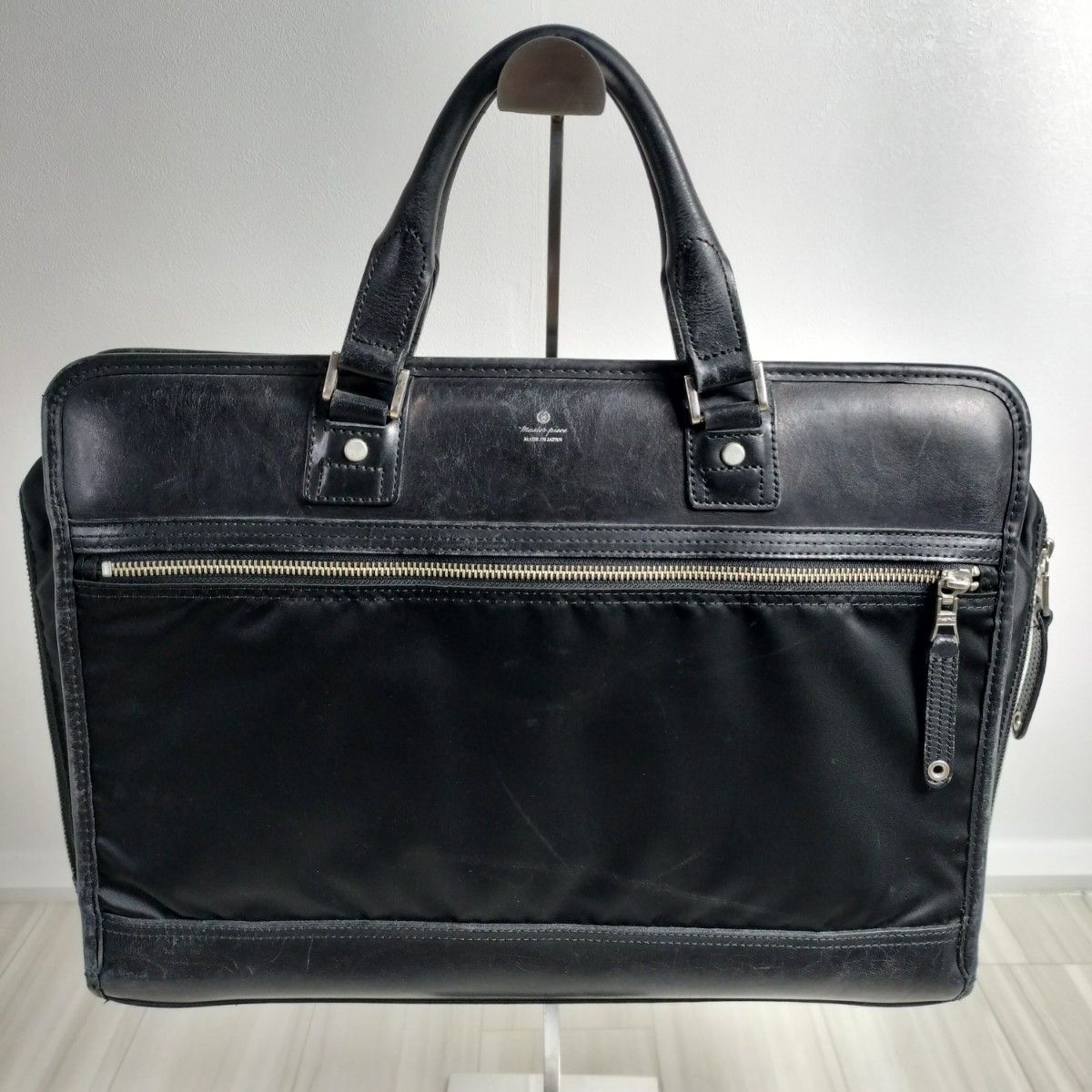 Masterpiece 2way レザー ナイロン ビジネスバッグ A4収納 Masterpiece 2way レザー ナイロン ビジネスバッグ A4収納