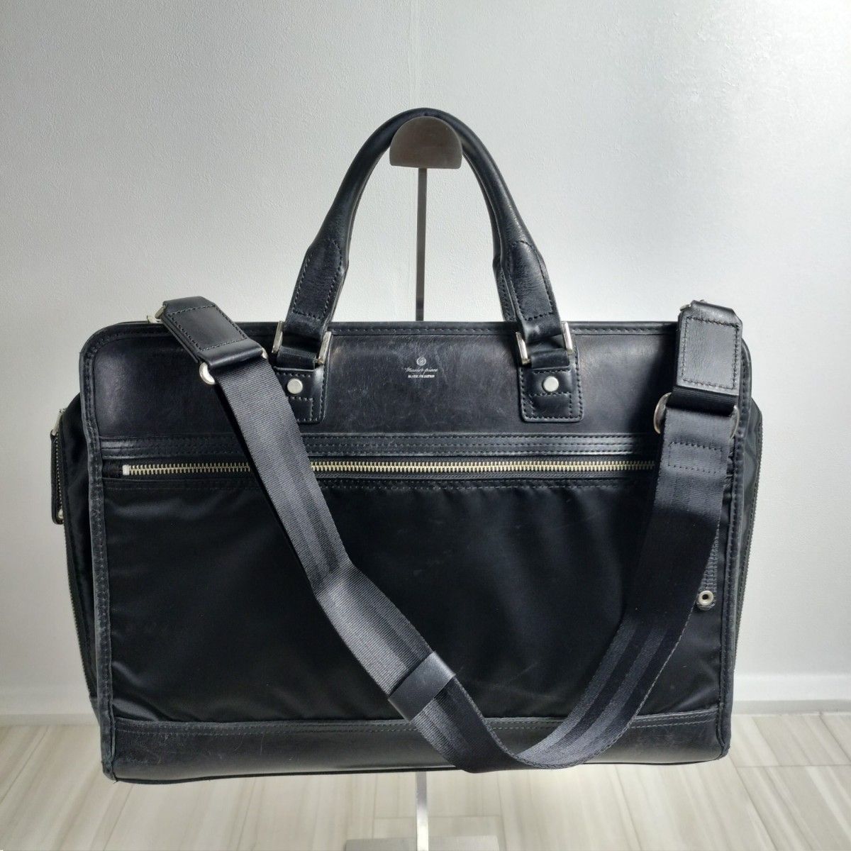 Masterpiece 2way レザー ナイロン ビジネスバッグ A4収納 Masterpiece 2way レザー ナイロン ビジネスバッグ A4収納