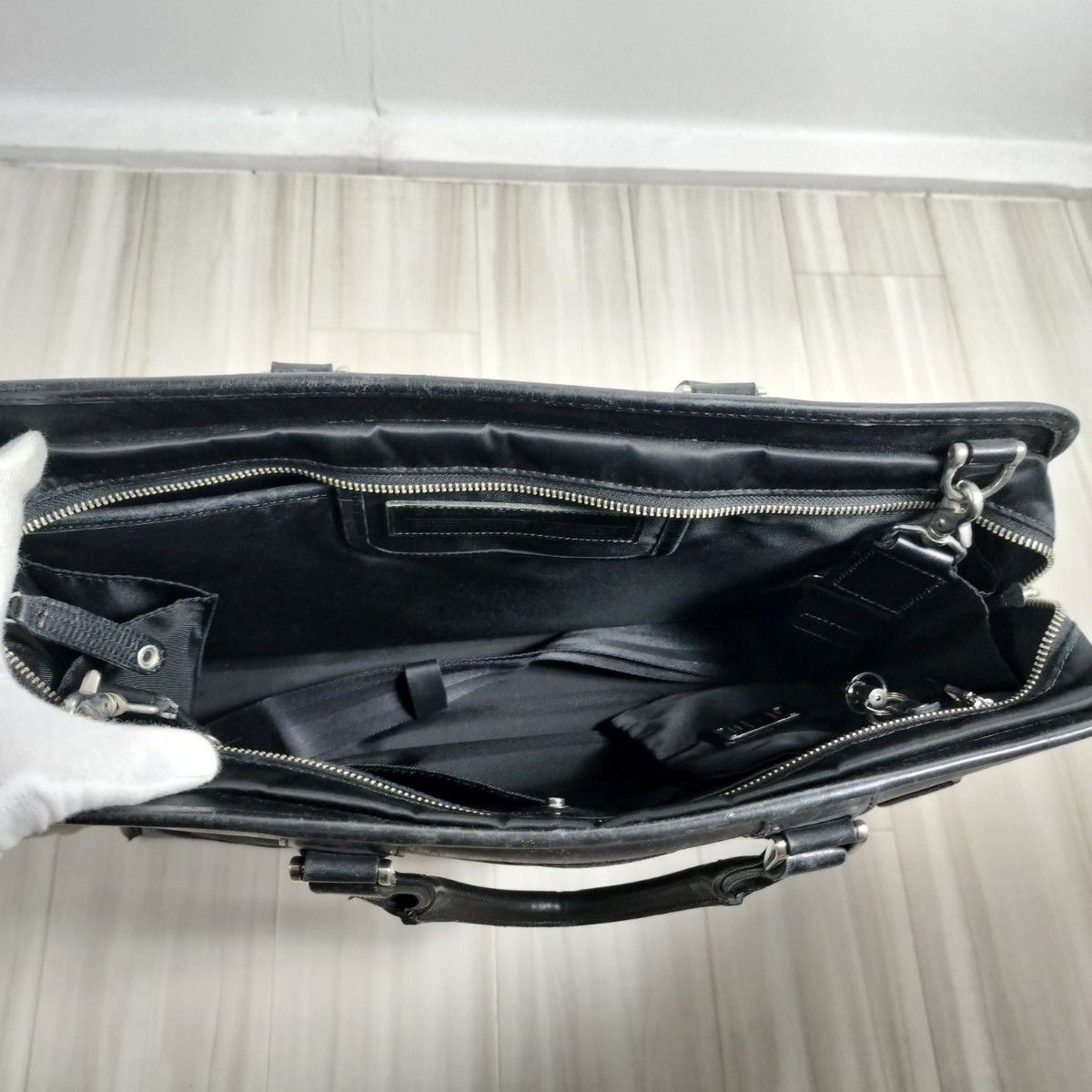 Masterpiece 2way レザー ナイロン ビジネスバッグ A4収納 Masterpiece 2way レザー ナイロン ビジネスバッグ A4収納