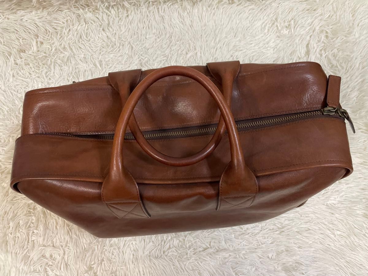 廃盤品】土屋鞄 2WAYボストン オイルレザー 茶色ボストンバッグ 廃盤品】土屋鞄 2WAYボストン オイルレザー 茶色ボストンバッグ