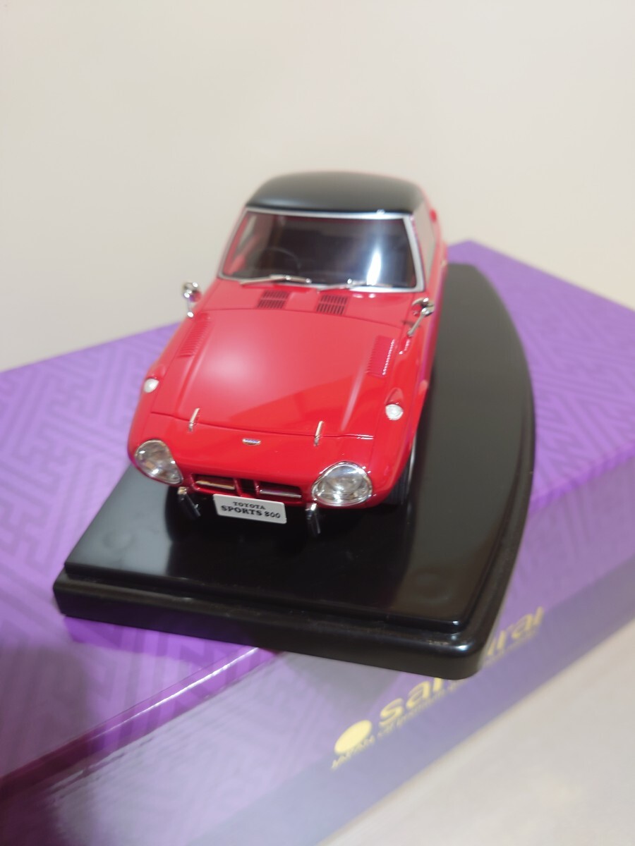 京商 サムライ トヨタ スポーツ 800 1/18 ミニカー 赤 ヨタハチ 京商 サムライ トヨタ スポーツ 800 1/18 ミニカー 赤 ヨタハチ