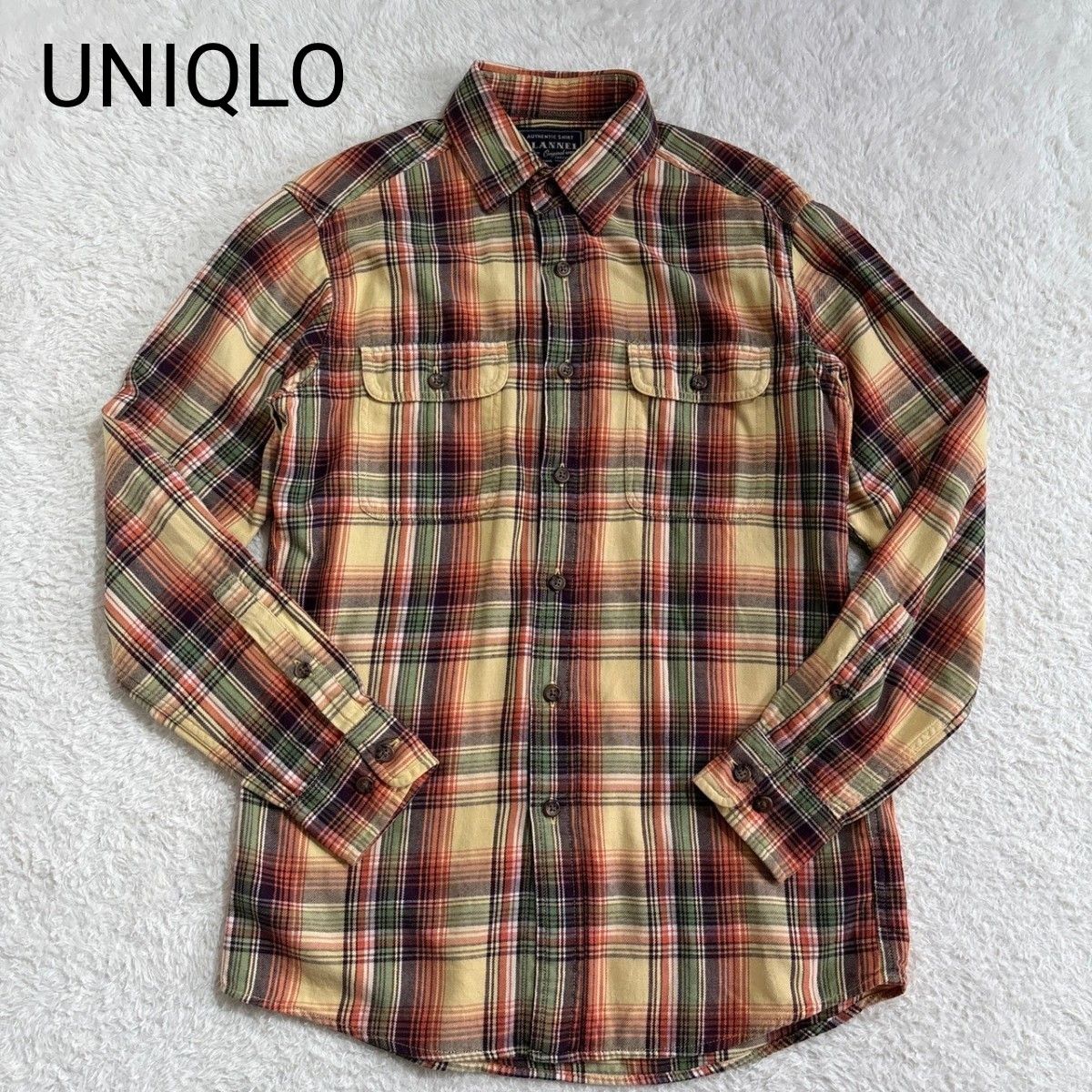 ユニクロ UNIQLO オーセンティックフランネル シャツ 長袖 ユニクロ UNIQLO オーセンティックフランネル シャツ 長袖
