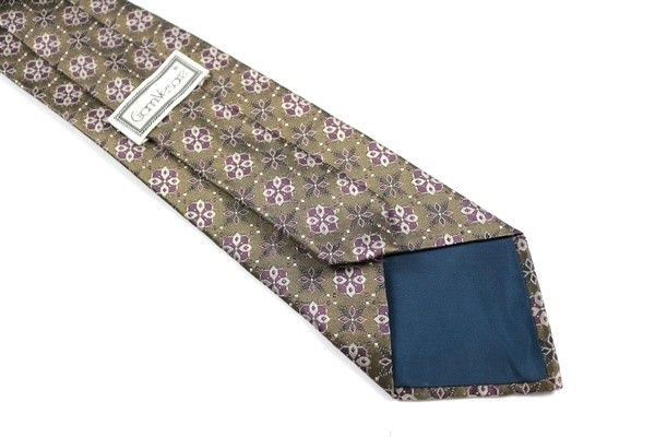  Gianni Versace Gianni Versace fine pattern pattern Italy made cloth men's necktie green purple 