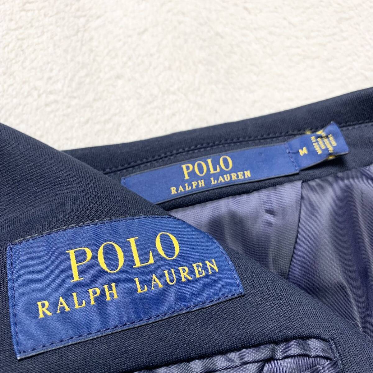  Polo Ralph Lauren [.. ощущение роскоши ]Polo Ralph Lauren tailored jacket Anne темно синий темно-синий блейзер M размер хлопок хлопок стрейч верхняя одежда 1 иен 