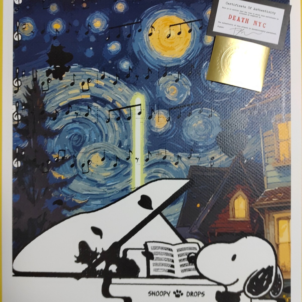 DEATH NYC 世界限定100枚 アートポスター Snoopy スヌーピー DEATH NYC 世界限定100枚 アートポスター Snoopy スヌーピー