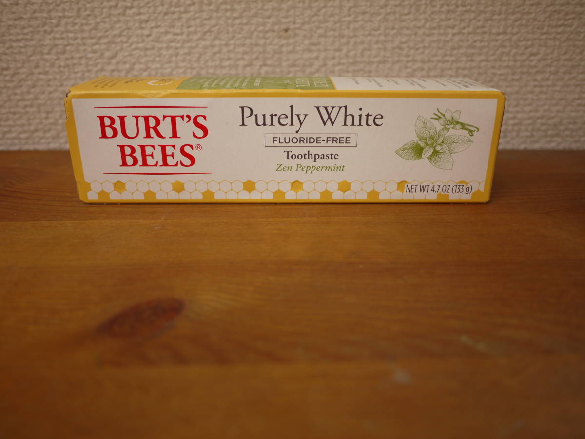 NY/新品/即決☆Burt's Bees/バーツビーズ☆ ピュアホワイト/歯磨き粉/ペパーミント/133ｇ_画像3