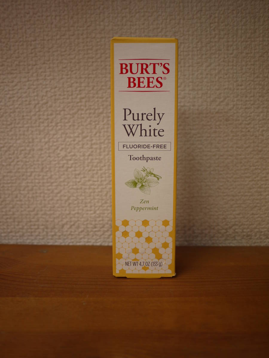 NY/新品/即決☆Burt's Bees/バーツビーズ☆ ピュアホワイト/歯磨き粉/ペパーミント/133ｇ_画像1