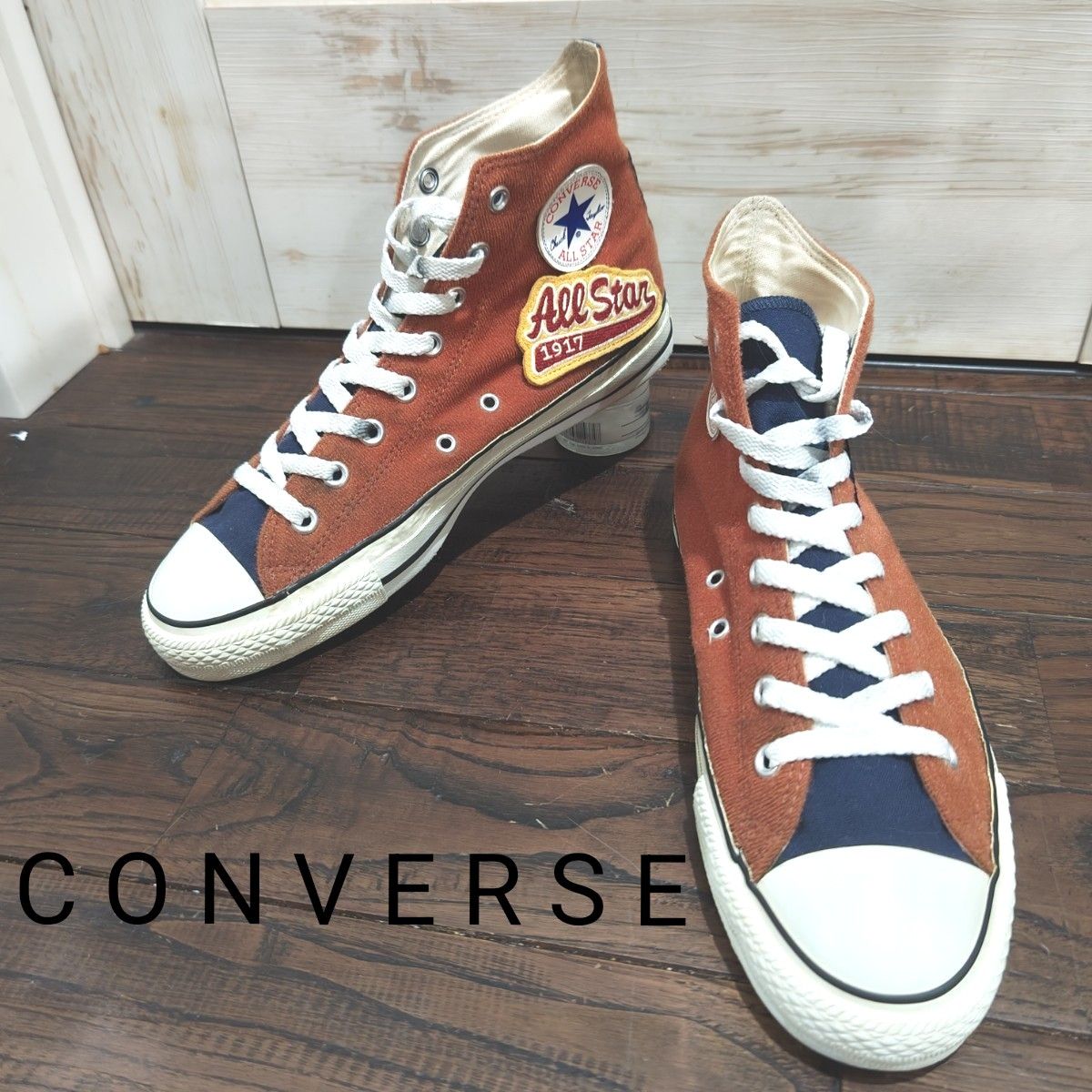 コンバース オールスター ヴィンテージ オレンジ ハイカット スニーカー 27 CONVERSE ALL STAR HI チャック コンバース オールスター ヴィンテージ オレンジ ハイカット スニーカー 27 CONVERSE ALL STAR HI チャック