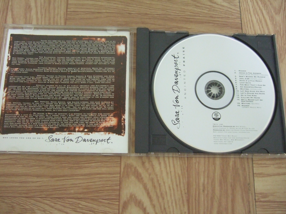 【CD】SARA VON DAVENPORT / ANOINTED PRAISE