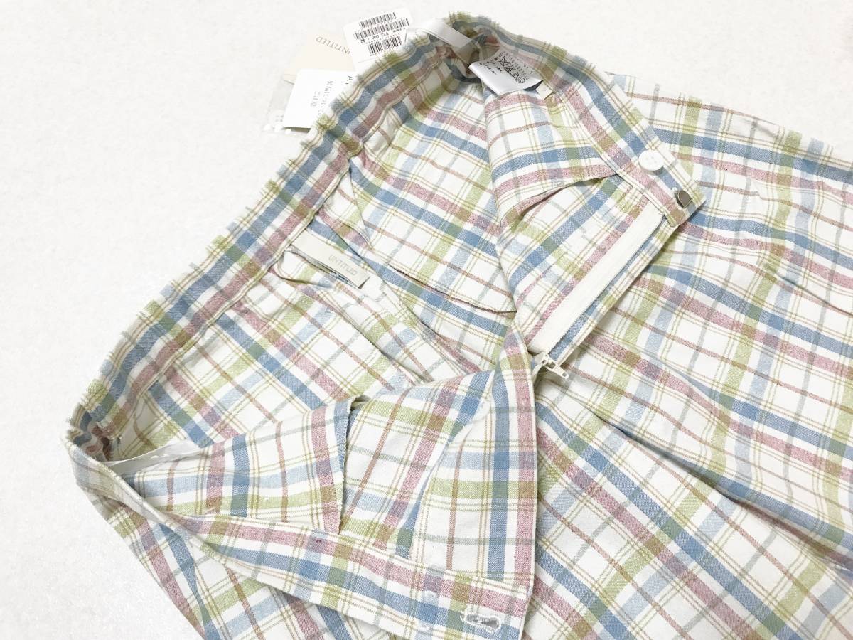  дамский 2/M размер : Untitled [UNTITLED] сделано в Японии * шелк .* стрейч брюки обычная цена :22,000+ налог 