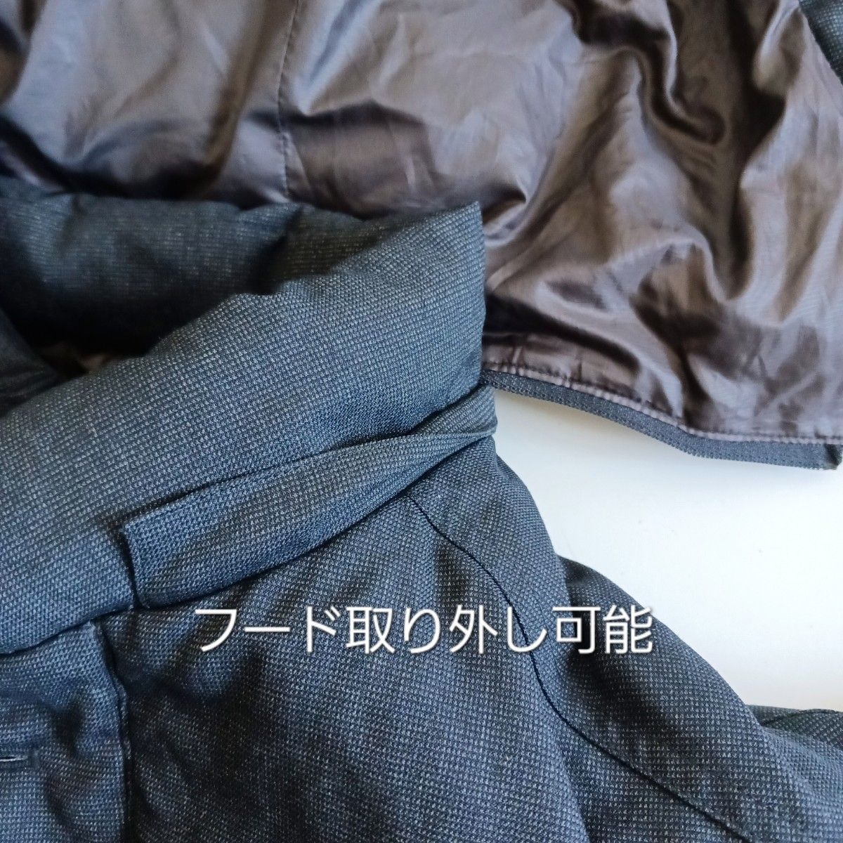 【Hush Puppies】ダウンジャケット ダウンフェザー 大きめサイズ 2L 黒