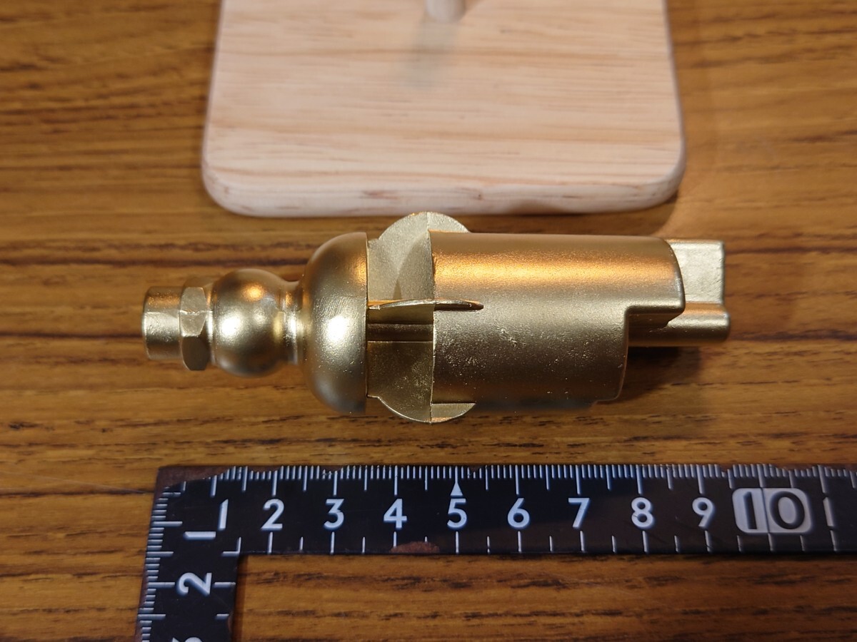 ジャンク品2) 蒸気機関車 汽笛模型 亜鉛ダイカスト製 おおよそ1/5