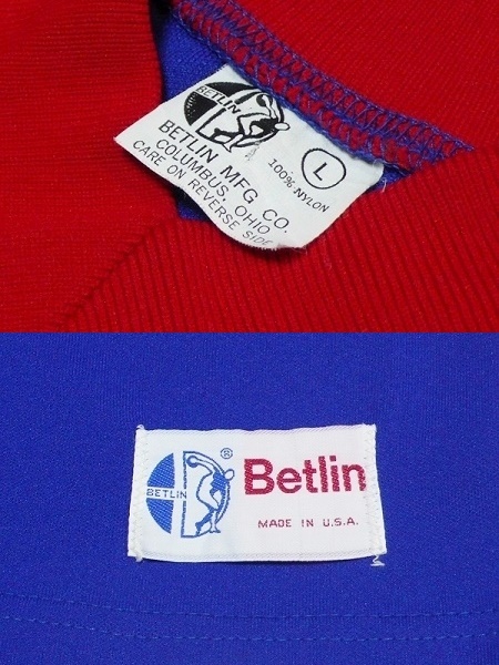 美品米国製ヴィンテージ[BETLIN MFG CO.ベトリン]ユニホームシャツ40(L)ブルーBROCKBANK_画像10