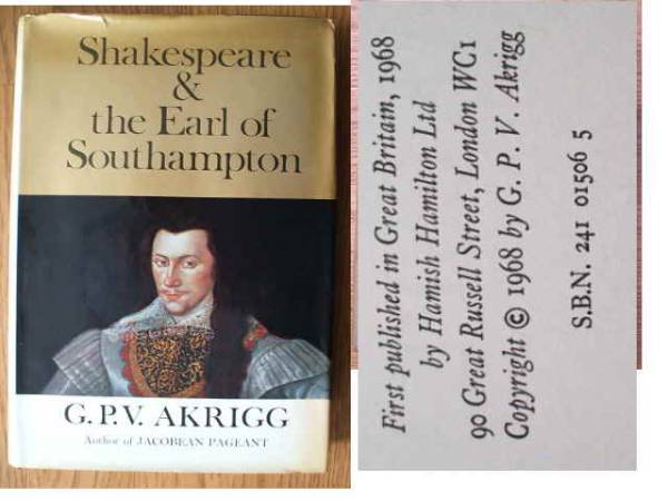 シェイクスピア研究書 Shakespeare and the earl of Southampton 大型本_画像1