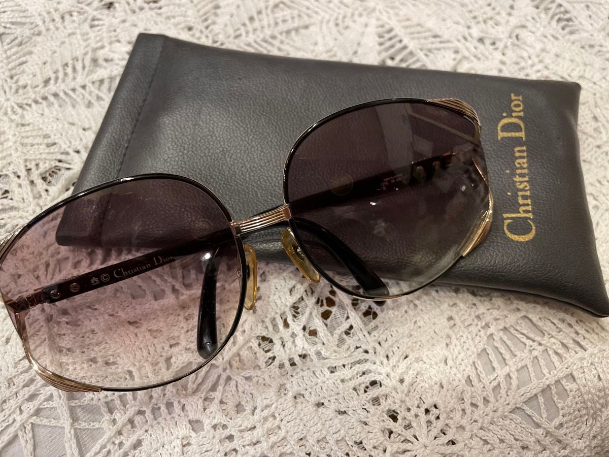 Christian Dior クリスチャンディオール サングラス アイウェア ケース付 Christian Dior クリスチャンディオール サングラス アイウェア ケース付