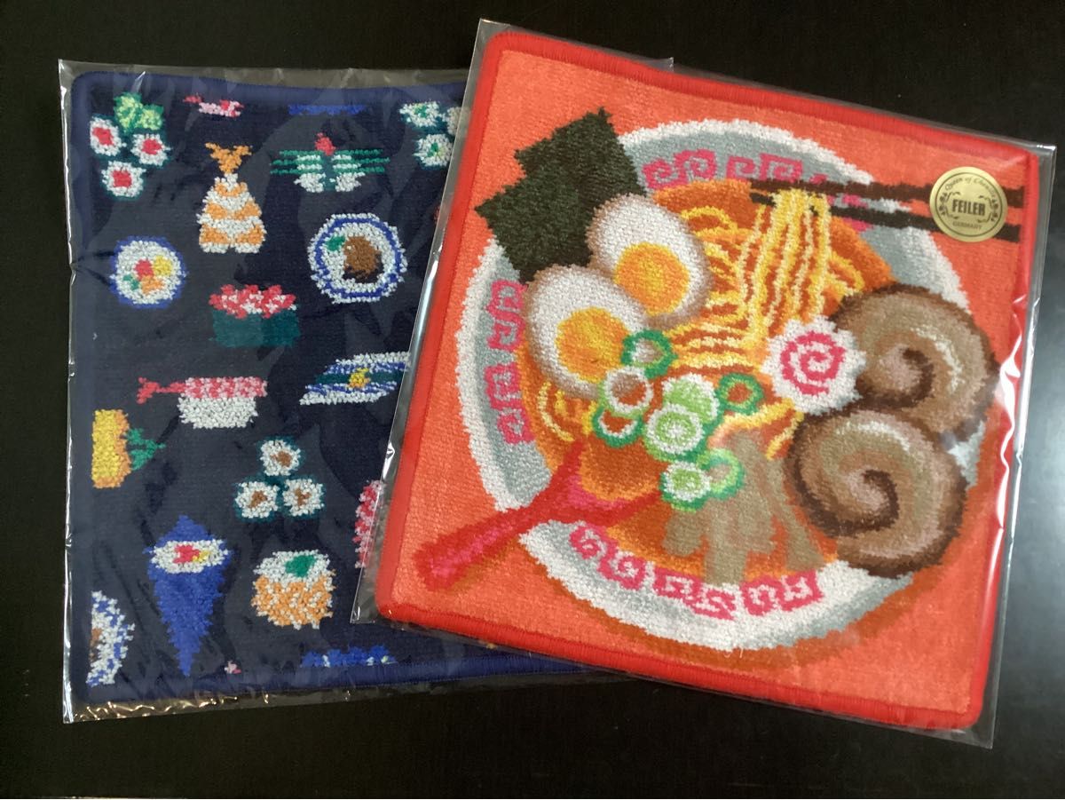 フェイラー ハンカチ ラーメンイッチョウ ショウユ スシ 2枚 フェイラー ハンカチ ラーメンイッチョウ ショウユ スシ 2枚
