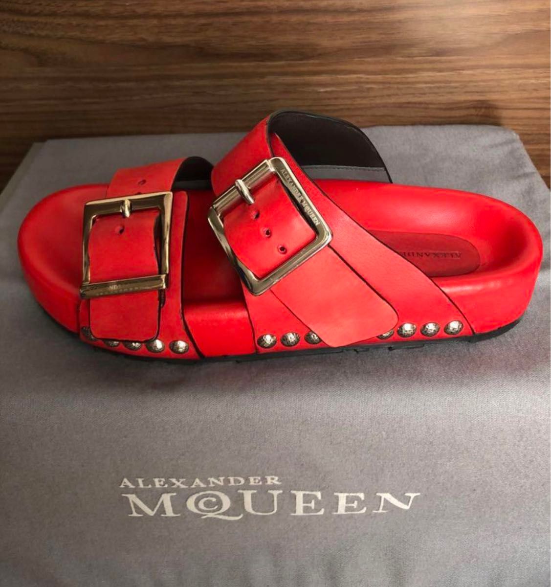 関税込み【ALEXANDER MCQUEEN】フリンジ付きレザーサンダル Alexander McQUEEN レザーサンダル 男女兼用|Yahoo!フリマ(旧