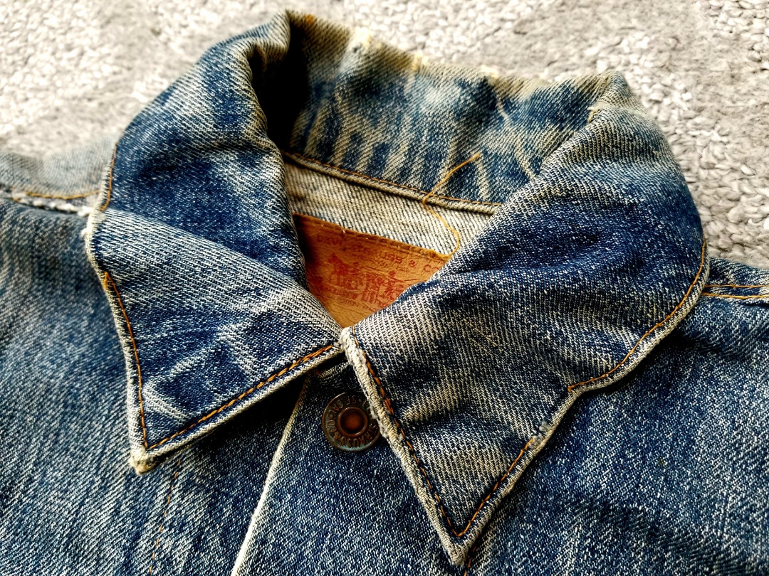 即決で送料無料 60s～ vintage levi's 70505E 34 ~ 36 XS ~ S デニムジャケット 70505‐0217 BIGE ビッグE USA製 アメリカ製 ビンテージ_画像8