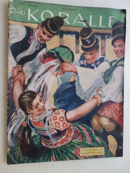 .Die Koralle/独語雑誌 /1931-5/近代的な船の機械/古書の画像1