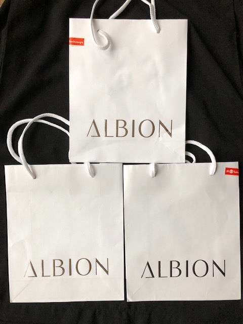 アルビオン ALBION 紙袋 ショップ袋　ショッパー　3枚セット_画像1