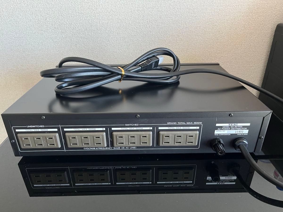 極美品】TEAC ティアック AV-P55 パワーディストリビューター 極美品】TEAC ティアック AV-P55 パワーディストリビューター