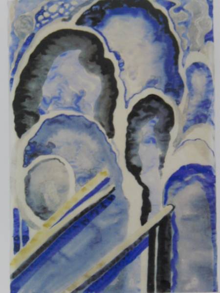 ジョージア・オキーフ、ブルー、高級画版集の一部、新品額付 ara