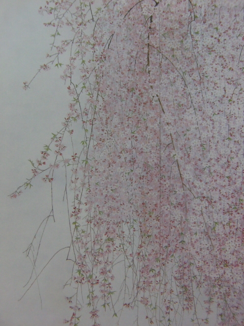  Yamamoto Chieko,[ Mai ], rare frame for book of paintings in print .., beautiful goods, new goods frame attaching, interior, spring, Sakura 