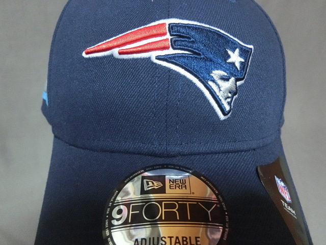 激レア 【NEWERA】【9FORTY】NFL ニューイングランド ペイトリオッツ【NewEngland Patriots】第52回スーパーボウル出場記念TEAMロゴ刺繍CAP_画像1