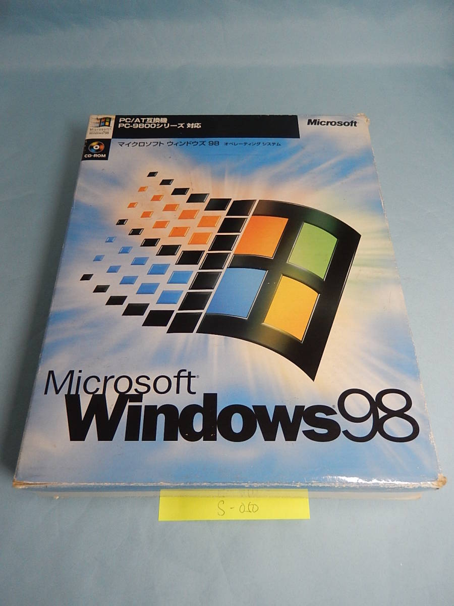 【完売】  Windows S050#中古・レア　OS　Microsoft 98 98 パッケージ版　win 日本語 対応 シリーズ pc-9800 互換機 pc/at データベース