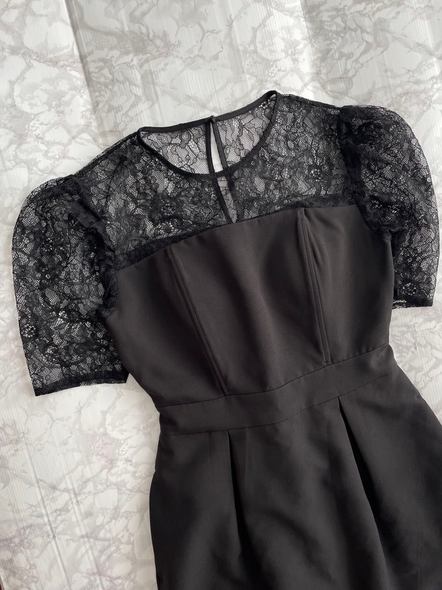 美品】ラグナムーン LADYハーフスリーブレースカッティング 美品】ラグナムーン LADYハーフスリーブレースカッティング