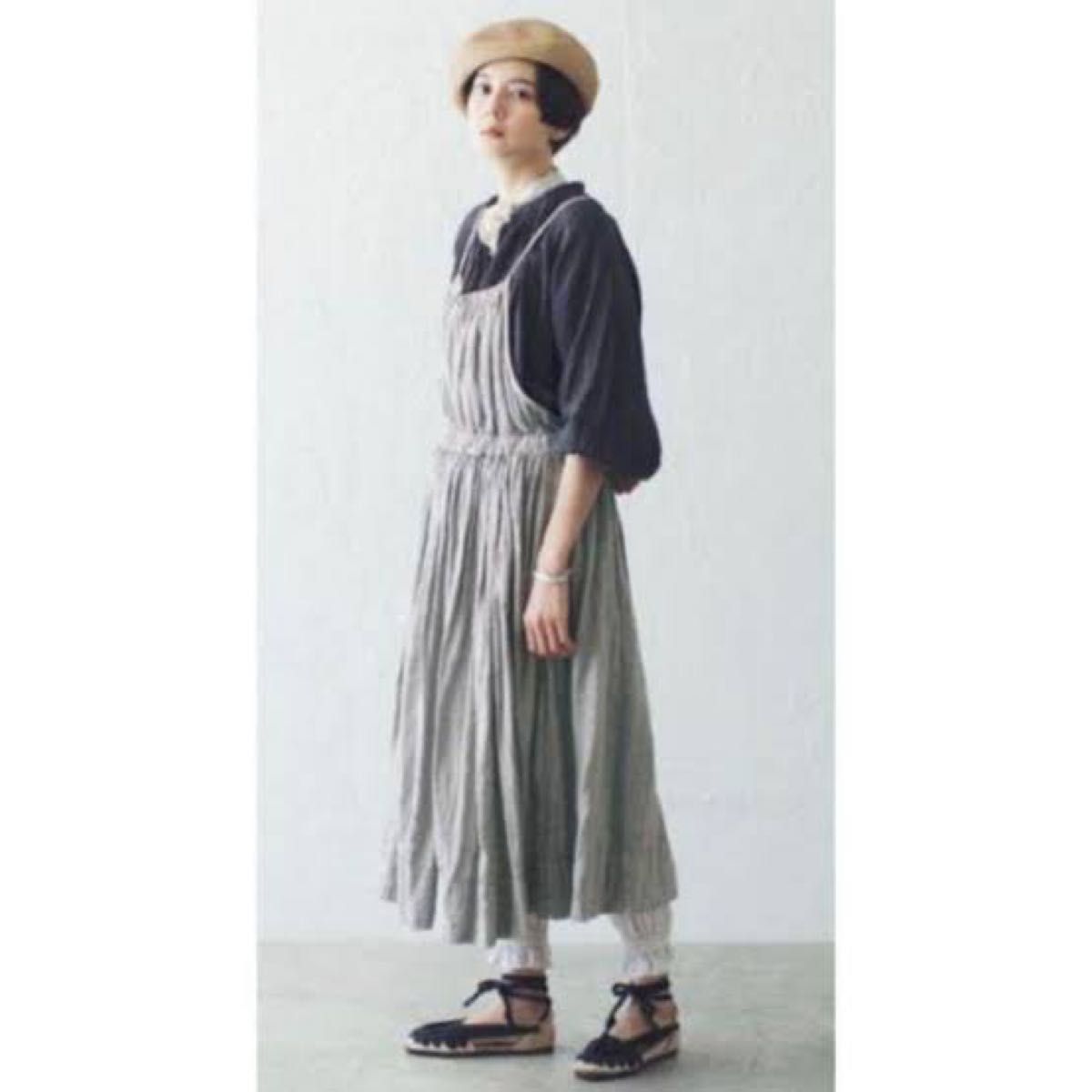 nest Robe ネストローブ/ナチュラルダイリネンエプロン nest Robe ネストローブ/ナチュラルダイリネンエプロン