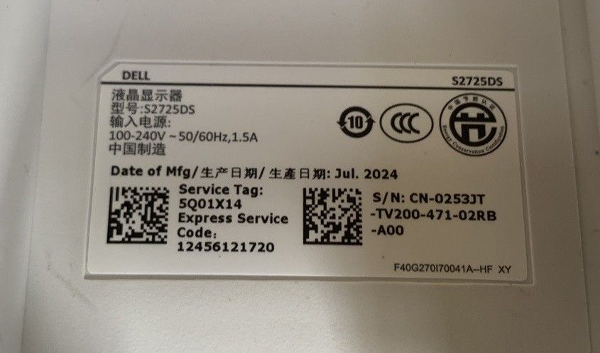 PCモニター DELL S2725DS-A 27インチ モニター|Yahoo!フリマ PCモニター DELL S2725DS-A 27インチ モニター|Yahoo!フリマ