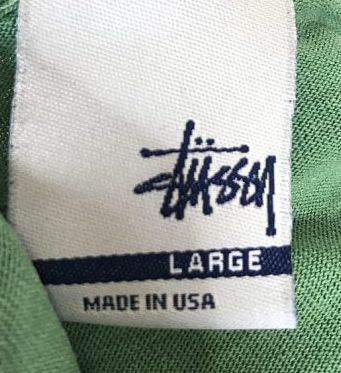 お勧め・【USA製】Stussy ステューシー アメリカ製 ロゴTシャツ L 緑　ヴィンテージ_画像7