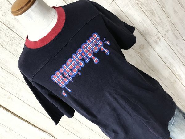 お勧め・ポップロゴTシャツ OCTOPUS ARMY オクトパスアーミー 紺 L ヴィンテージの画像3