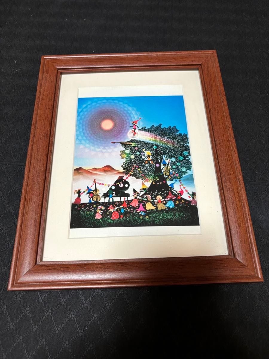 絵画・藤城清治・小人たちのパーティ・新品・送料無料・額付き 絵画・藤城清治・小人たちのパーティ・新品・送料無料・額付き