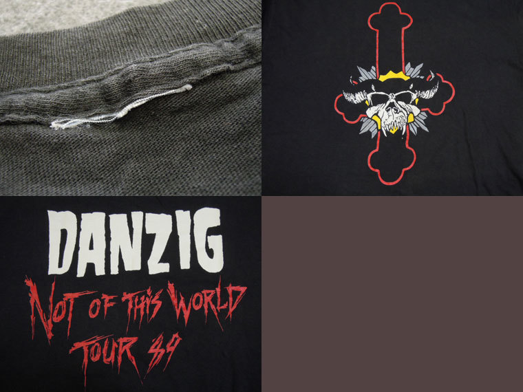 80年代 DANZIG Tシャツ ダンジグ オリジナル ビンテージ misfits ミスフィッツ ロックT ツアーT バンドT ラップT _画像3