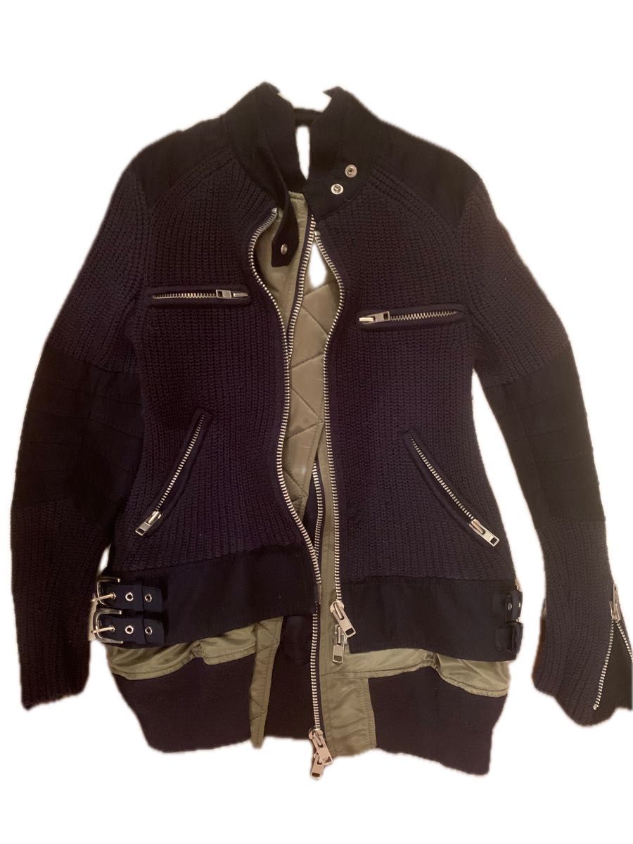楽天市場】【中古】 sacai サカイ 18AW ライダース ニット 1 楽天市場】【中古】 sacai サカイ 18AW ライダース ニット 1